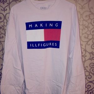 White Making Ill Figures Long Sleeve T-Shirt